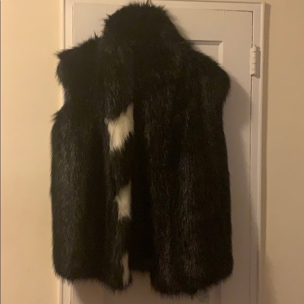 Off-white fur vest